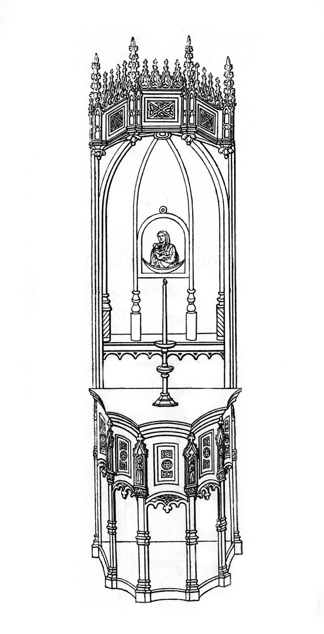 Alter, ca 1400-tallet, 1843. av Henry Shaw
