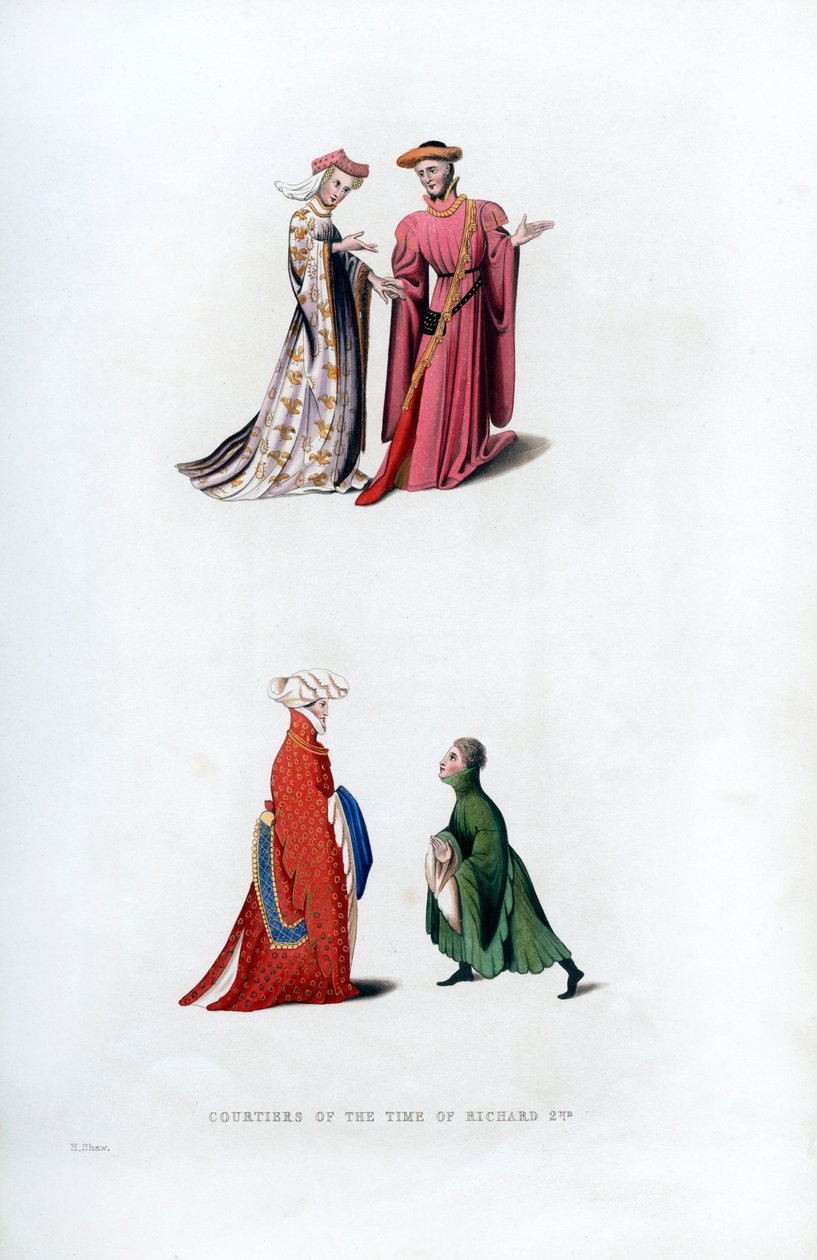 Hofkjole, 1300-tallet, 1843. av Henry Shaw