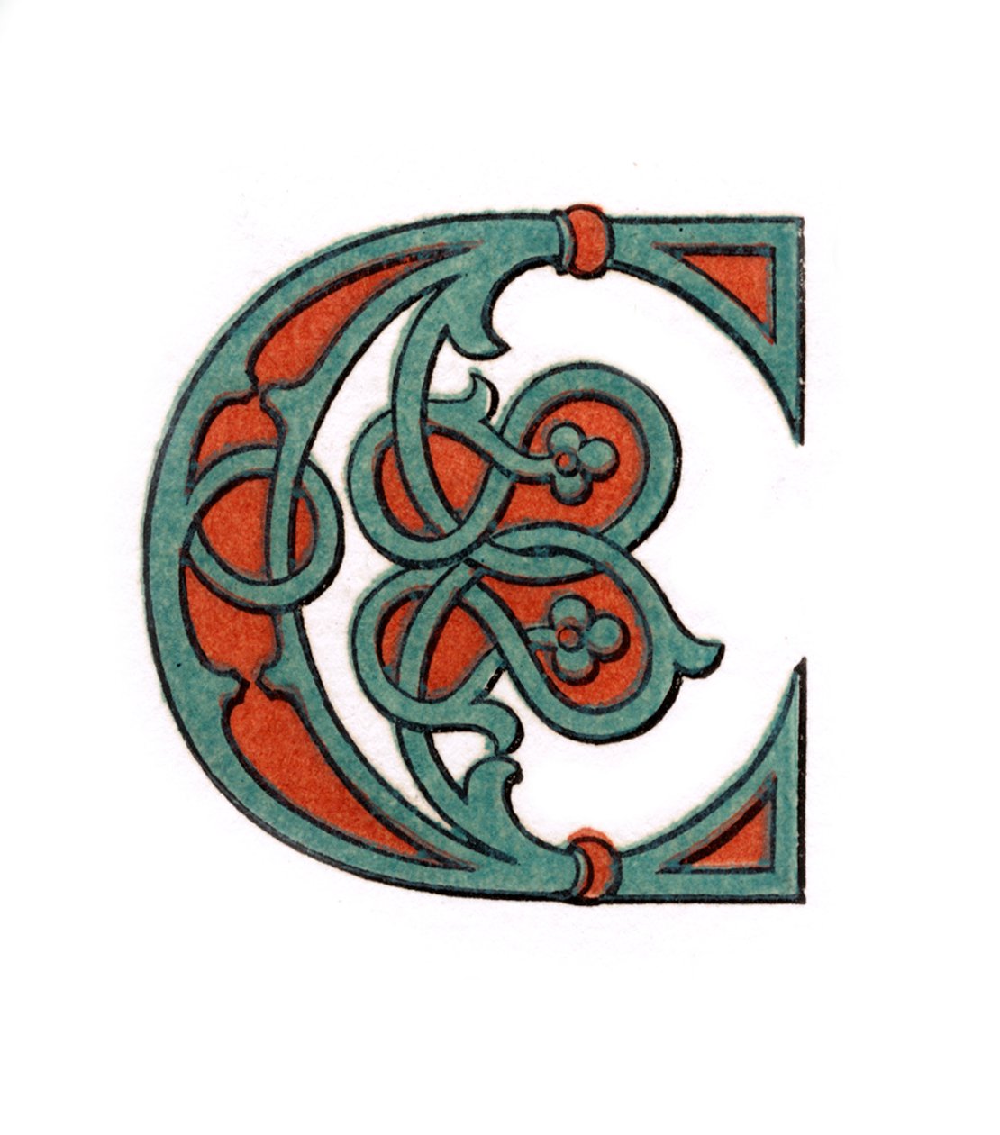Opprinnelig bokstav C, 1474, 1843. av Henry Shaw