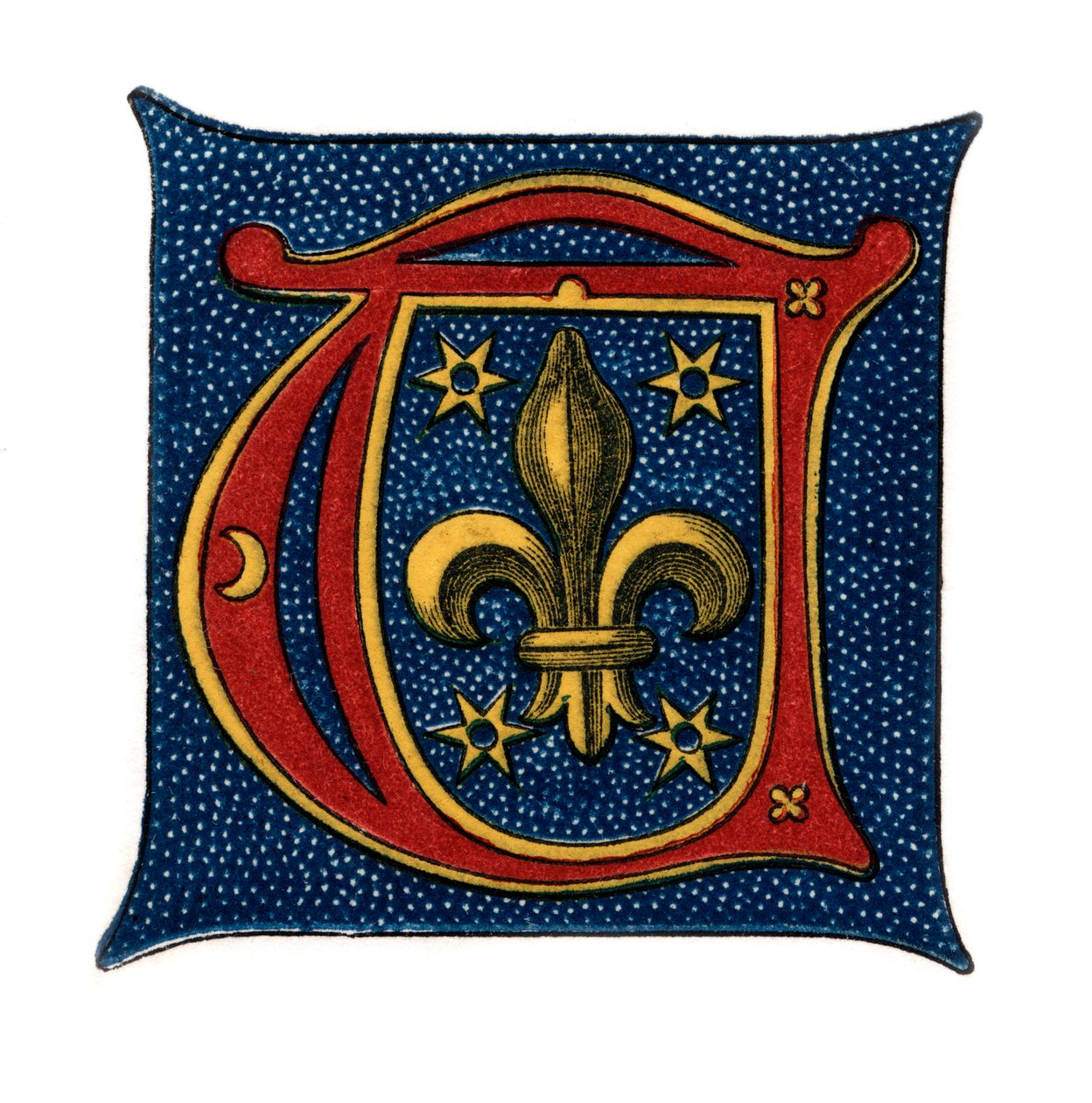 Opprinnelig bokstav T, c1500-tallet, 1843. av Henry Shaw