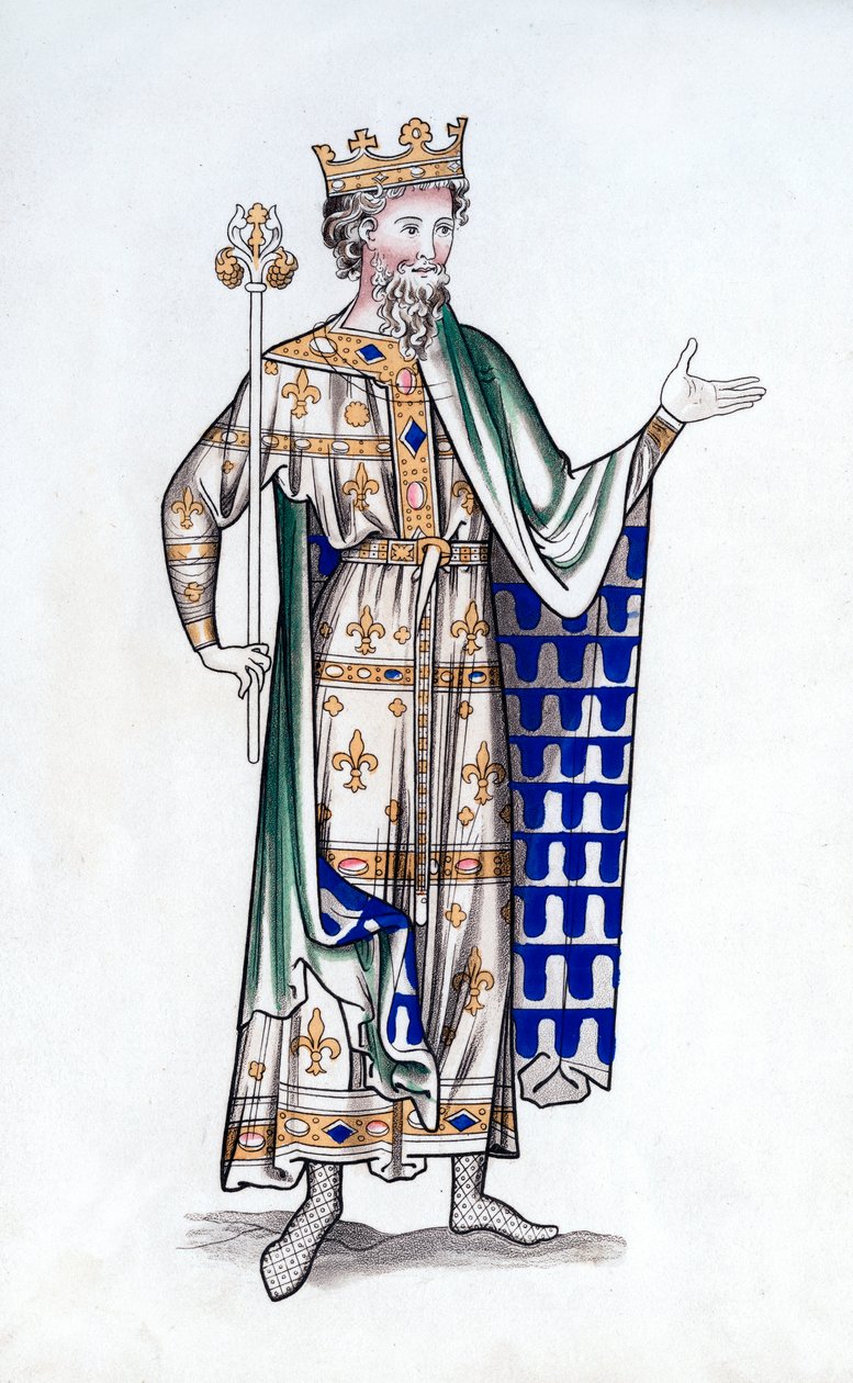 King, sent på 1100-tallet, 1843. av Henry Shaw