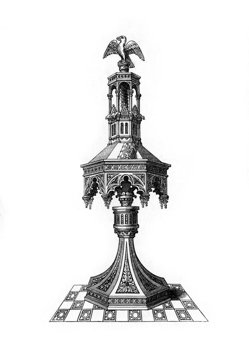 Talerstol, c1400-tallet, 1843. av Henry Shaw