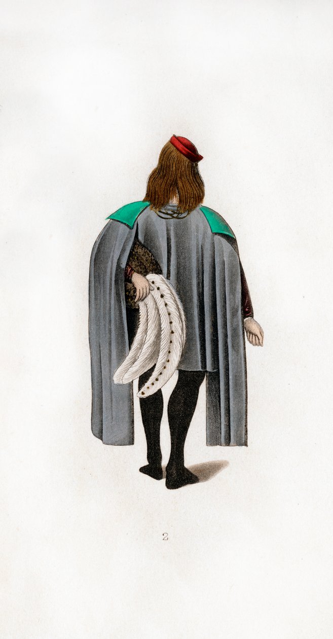 Kjole til menn, c1480, 1843. av Henry Shaw