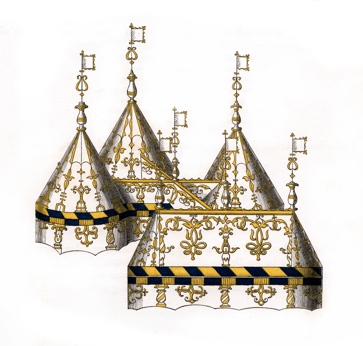 Teltdesign, 1500-tallet, 1843. av Henry Shaw