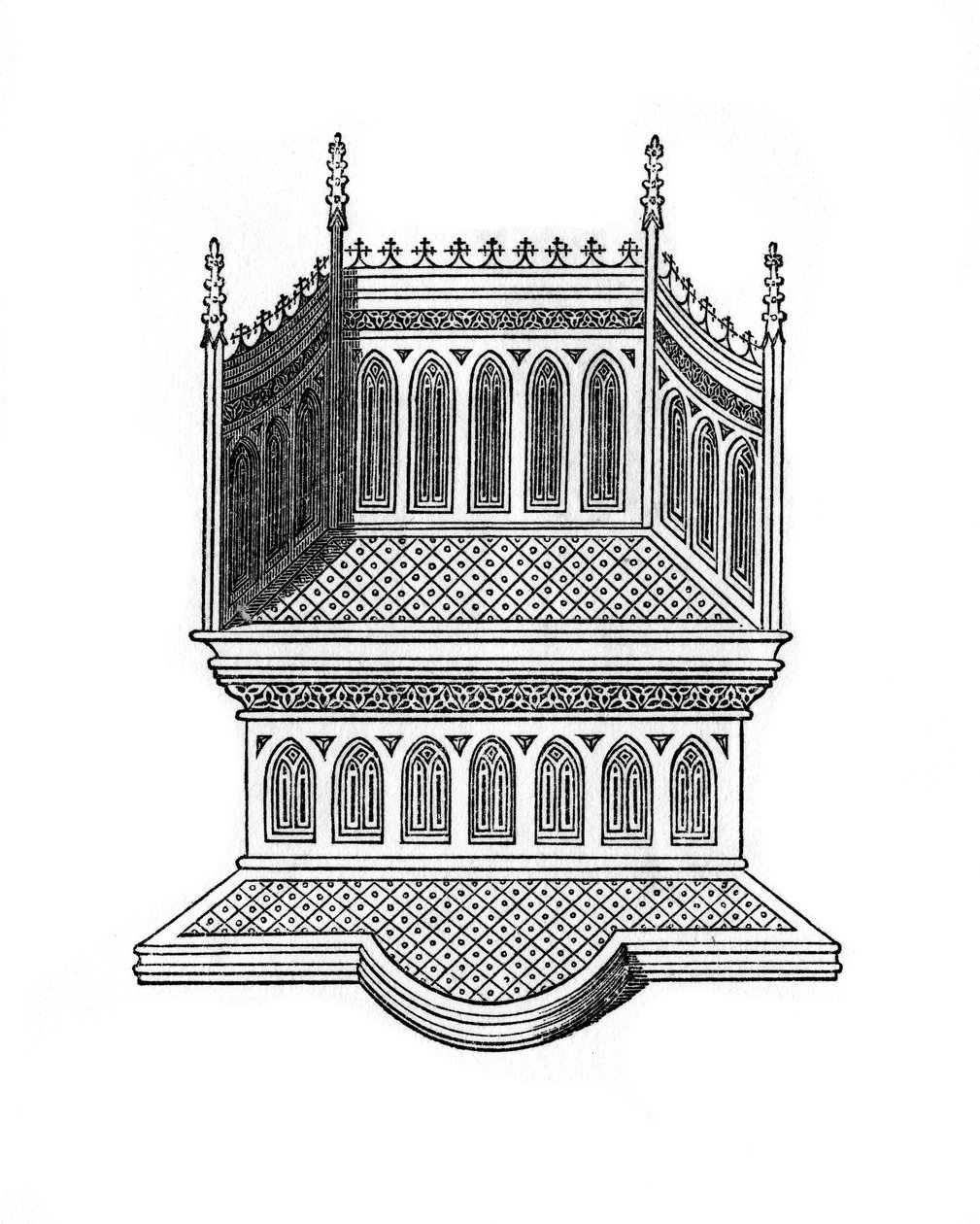 Throne, 1843. av Henry Shaw
