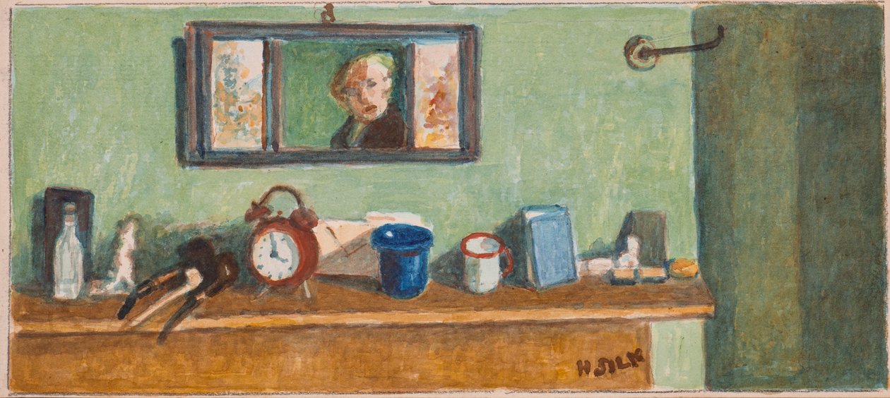 Mantelstykke, ca. 1930 av Henry Silk