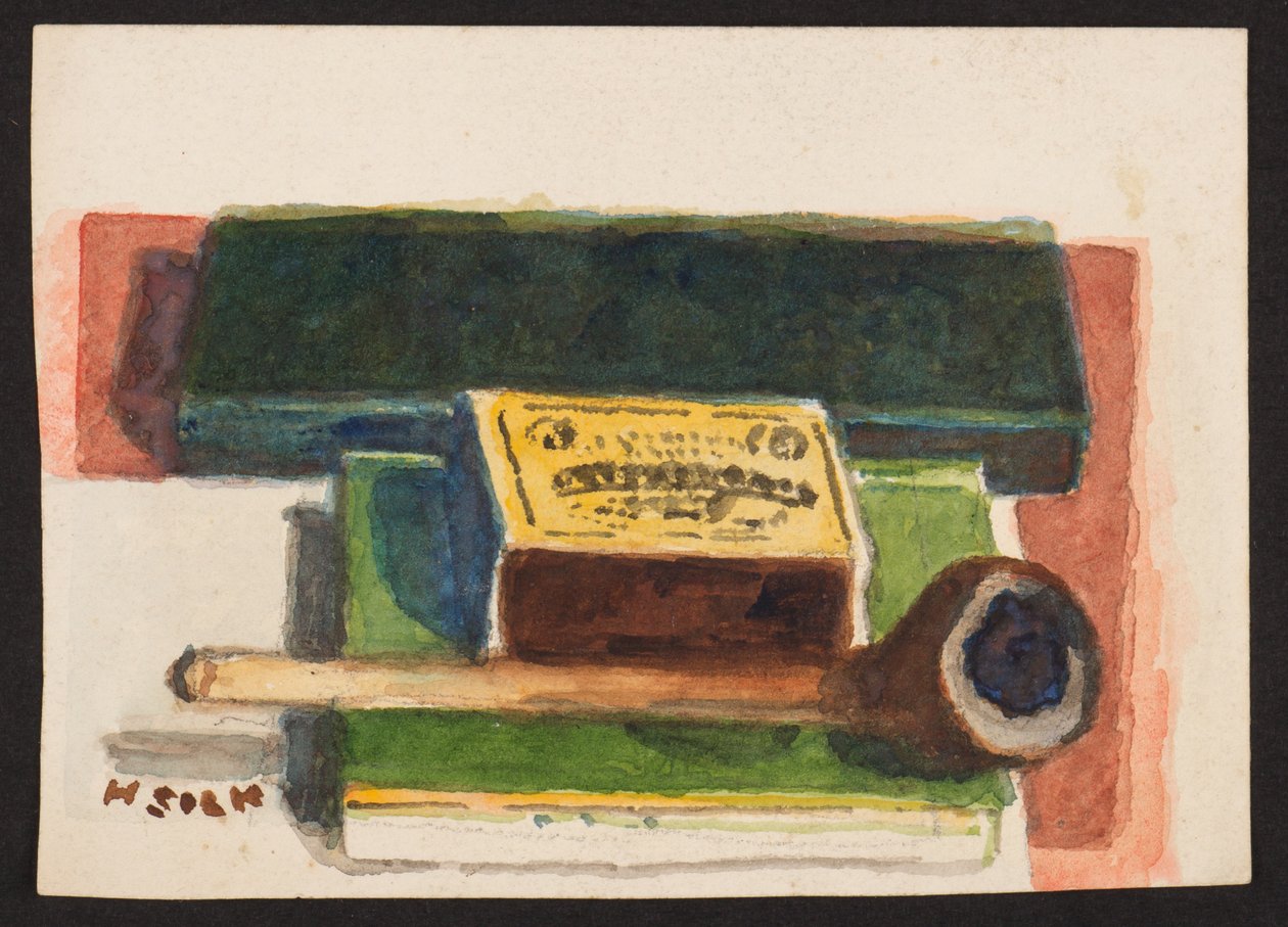 Fyrstikker og pipe, ca.1930 av Henry Silk