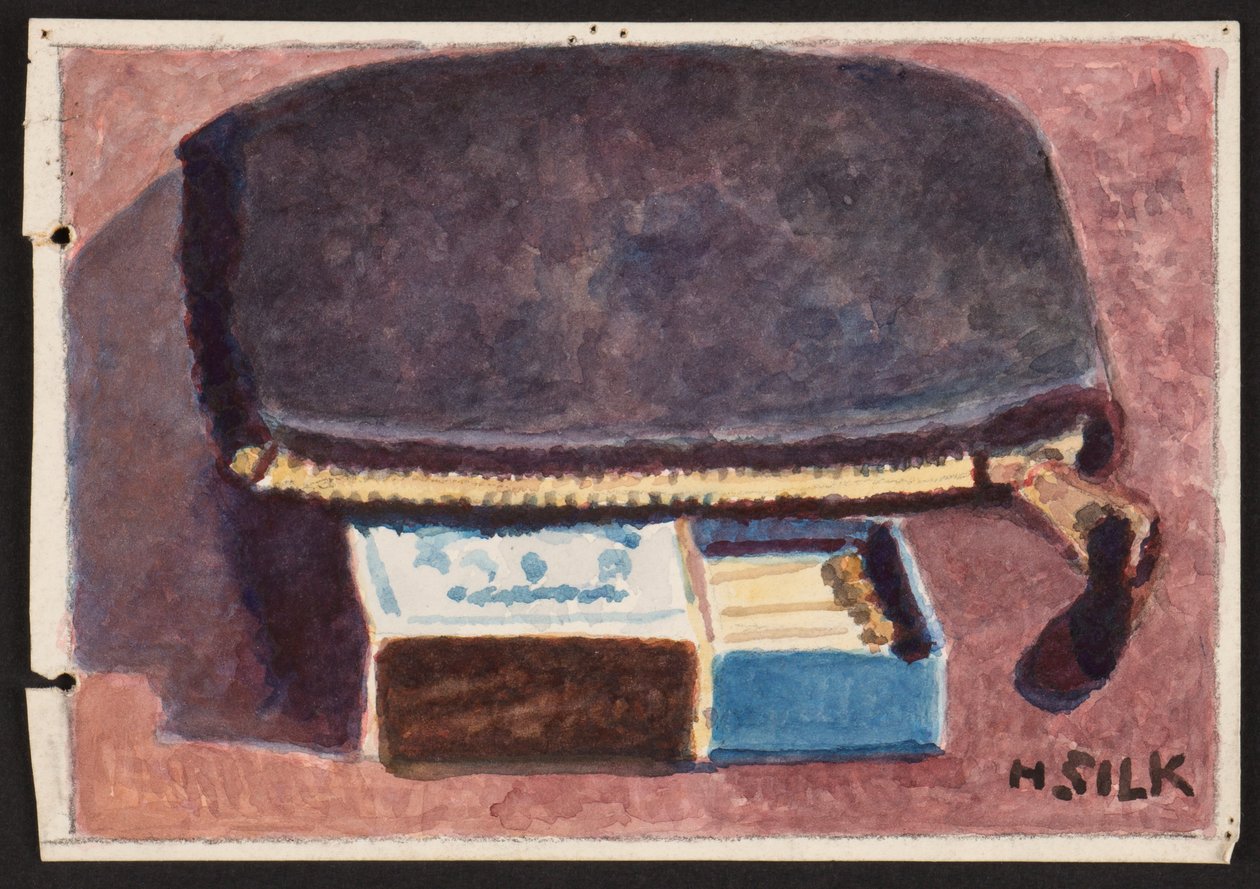 Veske og fyrstikker, ca. 1930 av Henry Silk