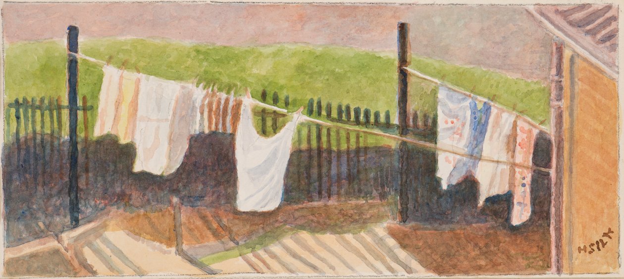 Rounton Road vaskelinjer, ca. 1930 av Henry Silk