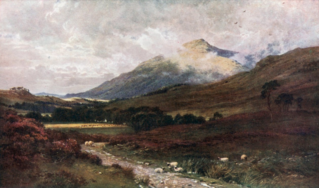 Ben Cruachan fra Inverlochy, Argyllshire (fargelitografi) av Henry Sutton Palmer
