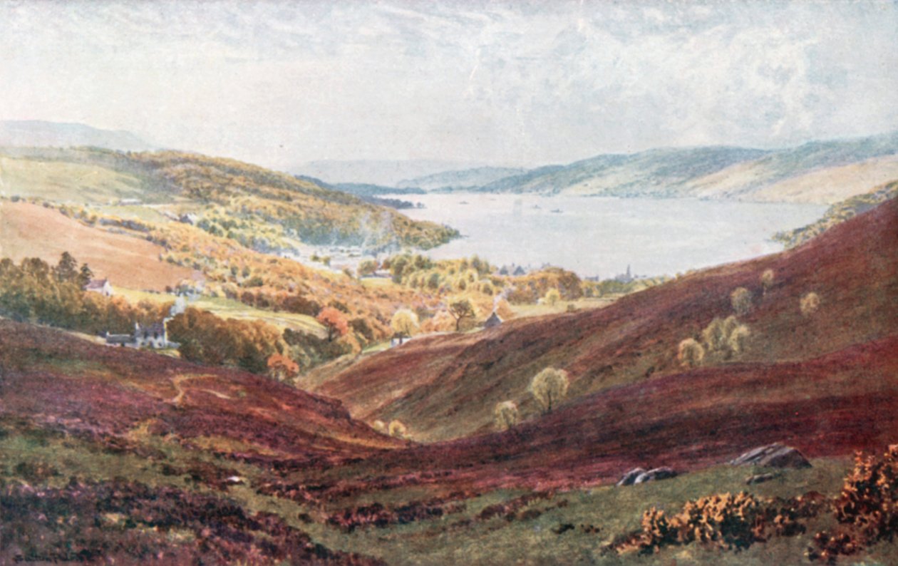 Garelochhead, Dumbarronshire (fargelitografi) av Henry Sutton Palmer