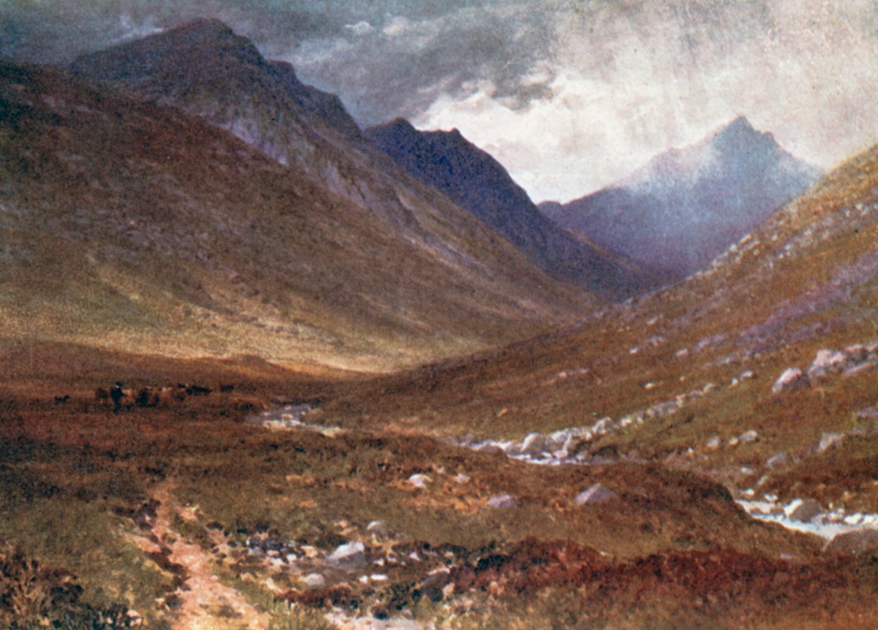 Glen Rosa, Isle of Arran (fargelitografi) av Henry Sutton Palmer