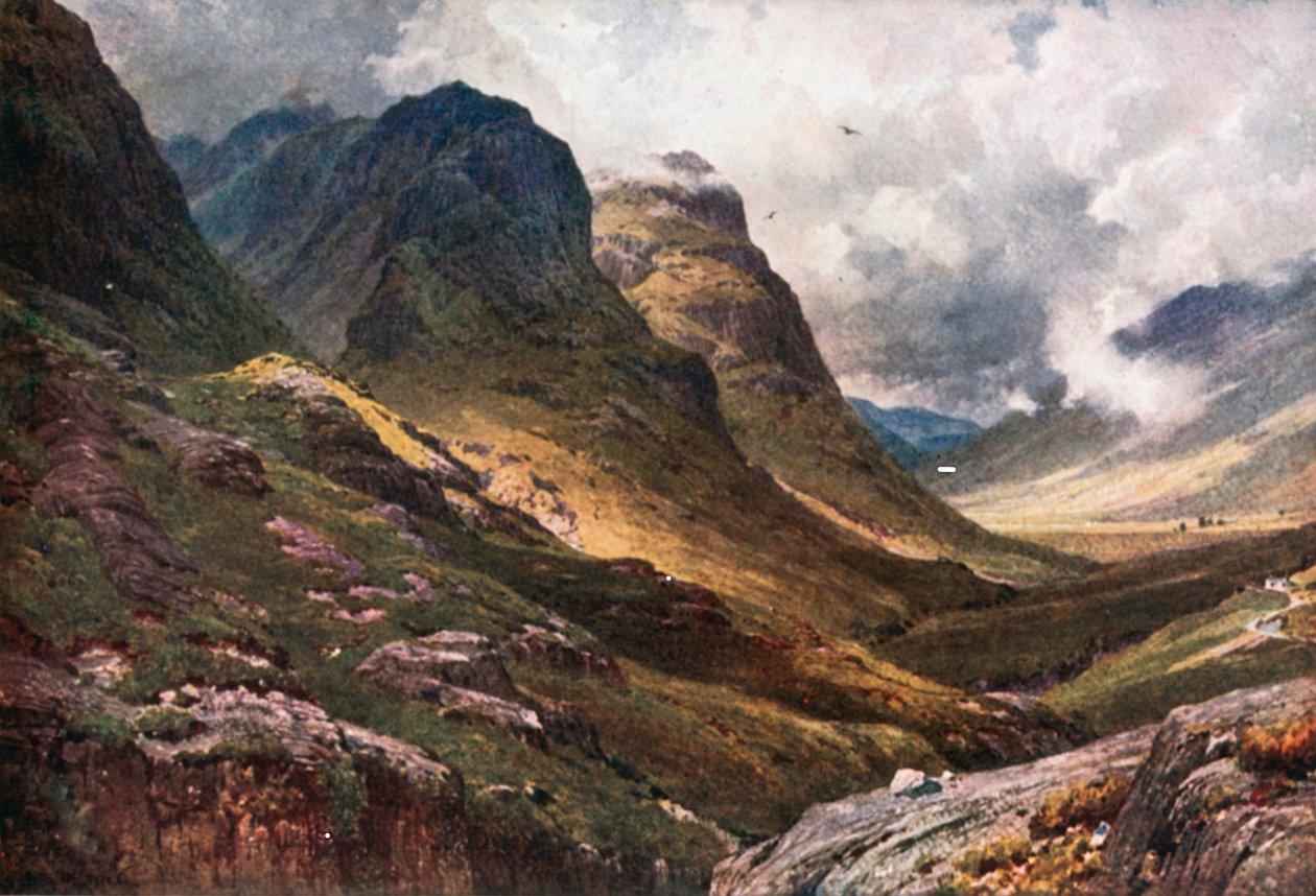 Glencoe, Argyllshire (fargelitografi) av Henry Sutton Palmer