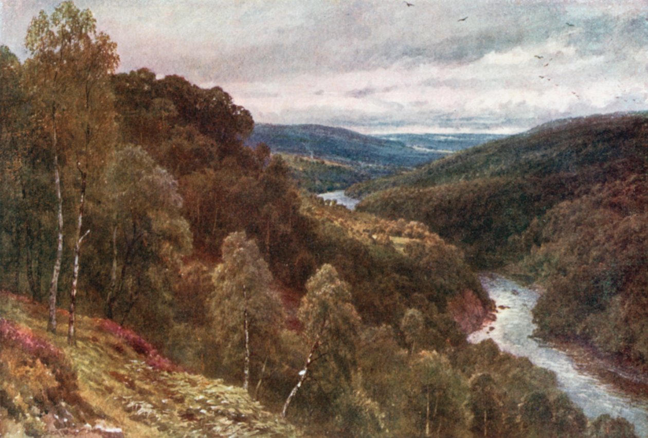 Strath Glass, Inverness-Shire (fargelitografi) av Henry Sutton Palmer