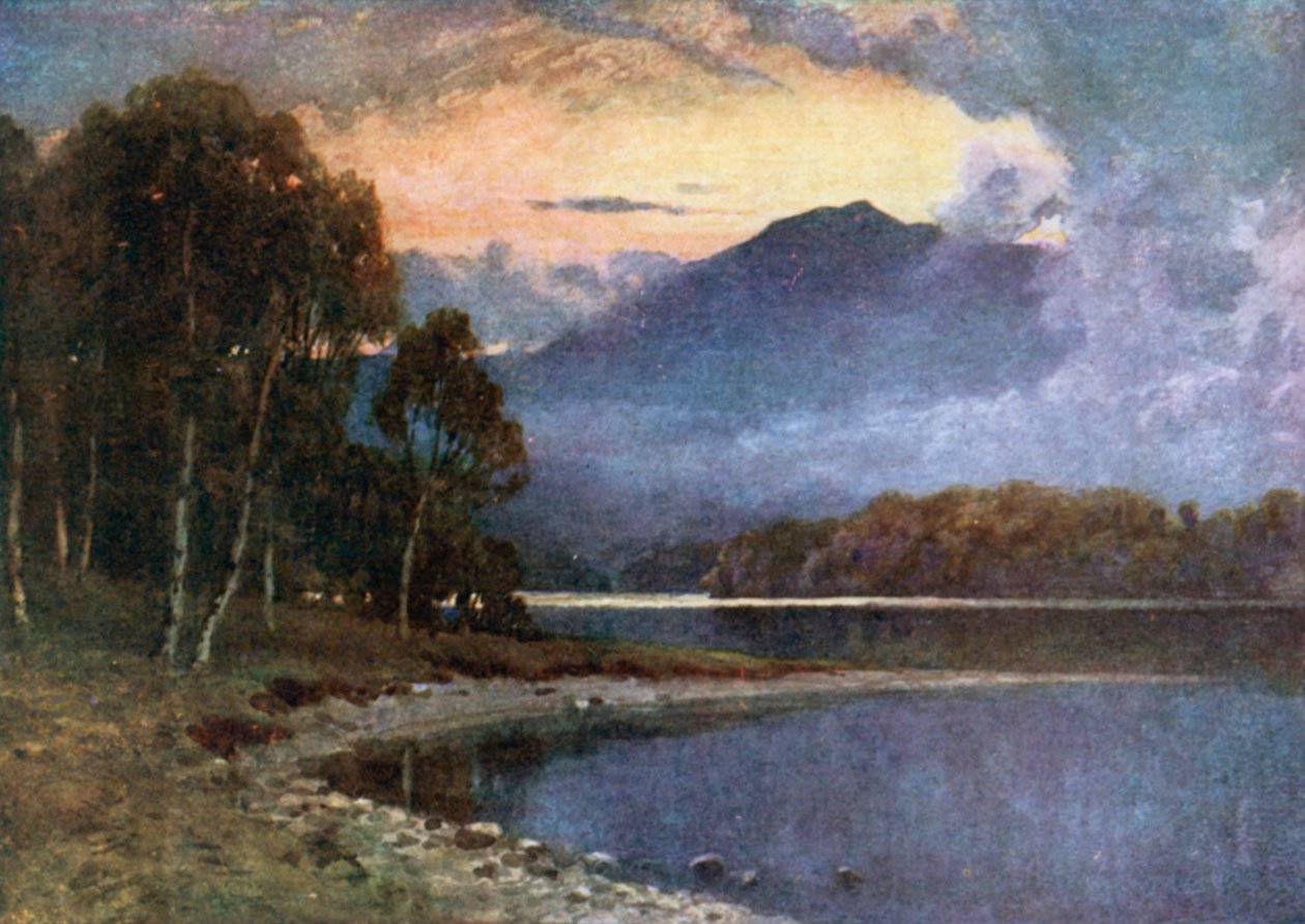 Silever Strand, Lock Katrine, Perthshire (fargelitografi) av Henry Sutton Palmer