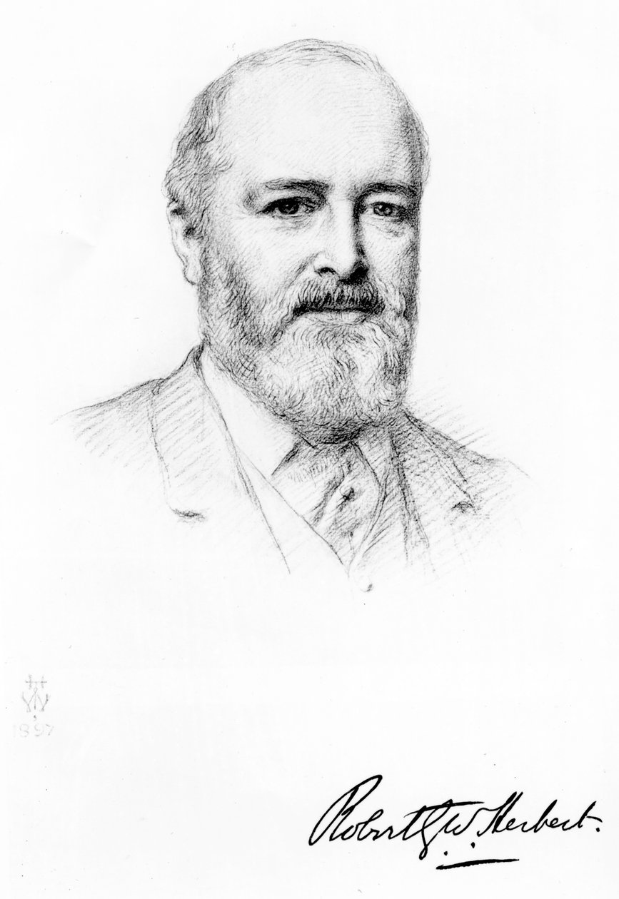 Sir Robert Herbert, 1897 av Henry Tanworth Wells