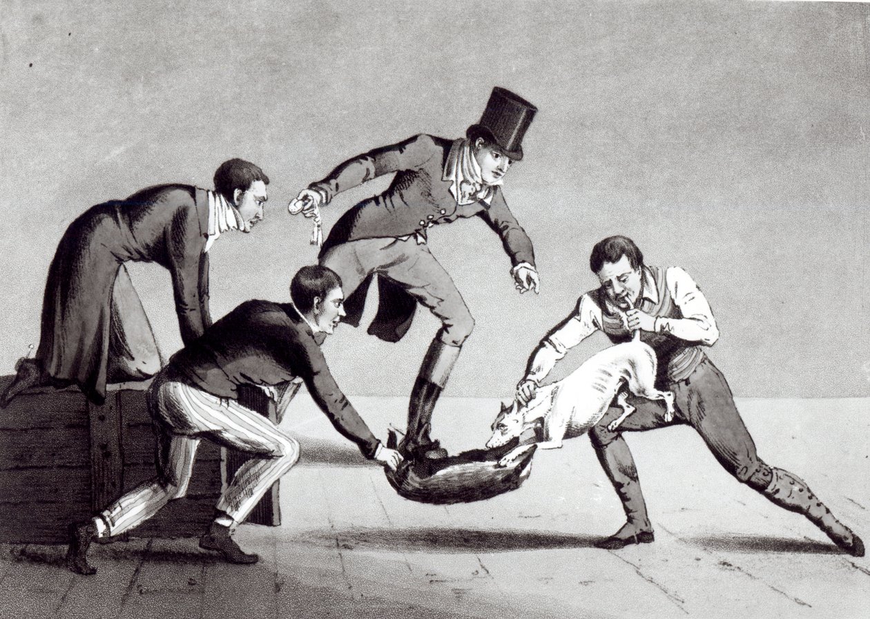 Drawing the Grevling, 1820 av Henry Thomas Alken