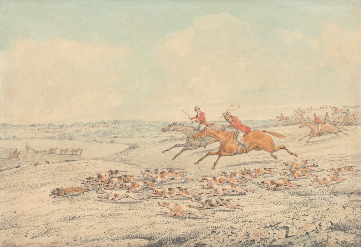 Jakt i fullt driv av Henry Thomas Alken