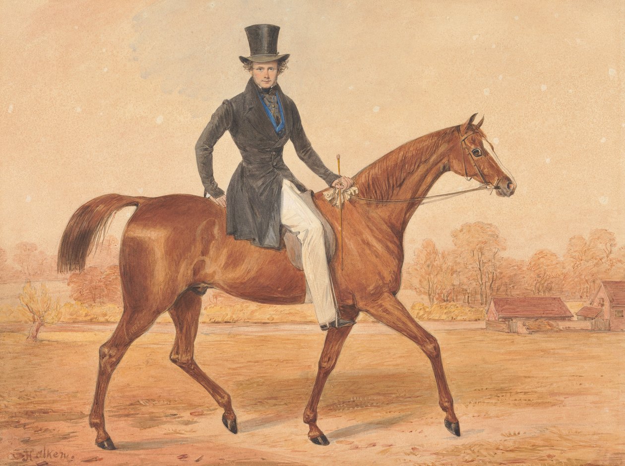 H. Grant til hest av Henry Thomas Alken