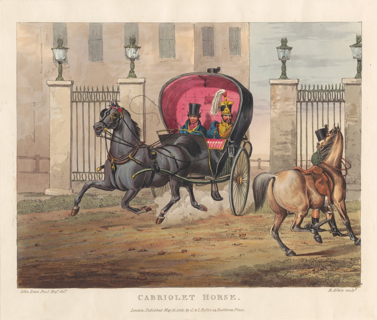 Hester [serie på seks]: 6. cabriolethest av Henry Thomas Alken