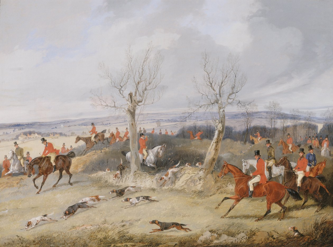 Jaktscene, i full gråt av Henry Thomas Alken