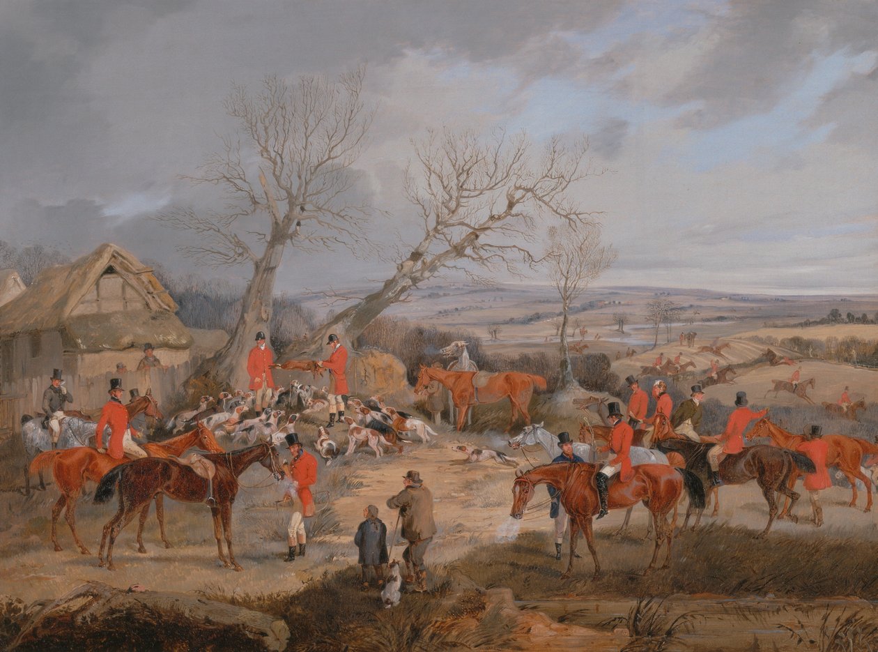 Jaktscene: The Kill av Henry Thomas Alken