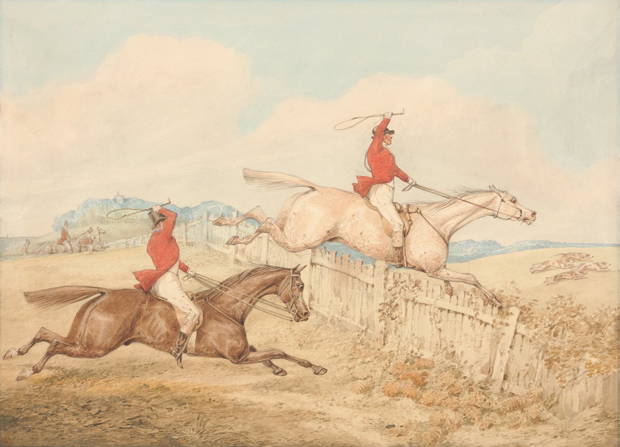 Hopp over et tregjerde av Henry Thomas Alken