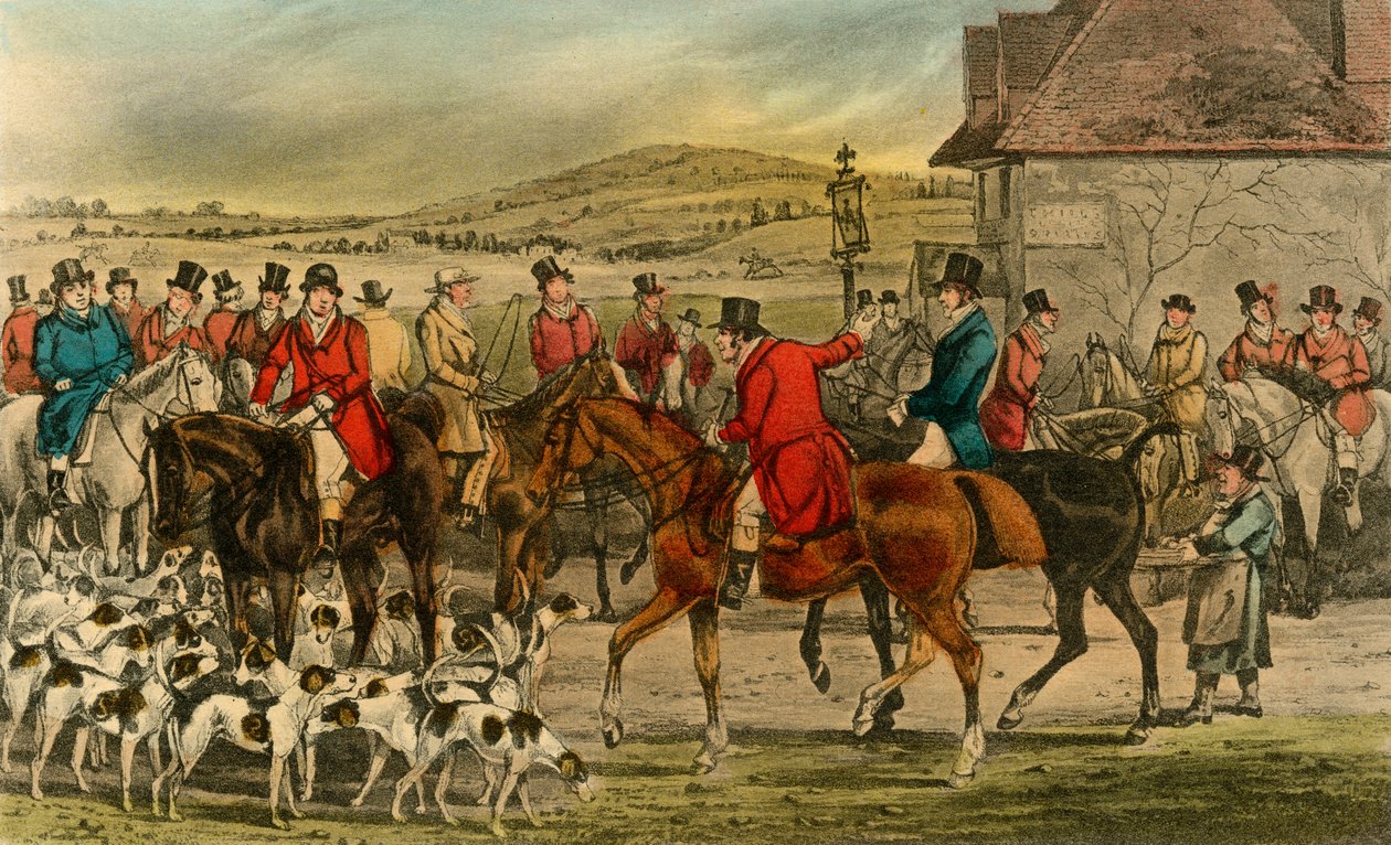 Mr. Jorrocks introduserer Yorkshireman til Surrey, 1838 av Henry Thomas Alken