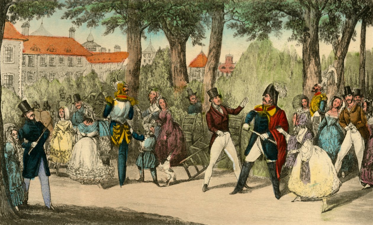 Mr. Jorrocks gir avkall på Bekjentskapen til Yorkshireman, 1838 av Henry Thomas Alken