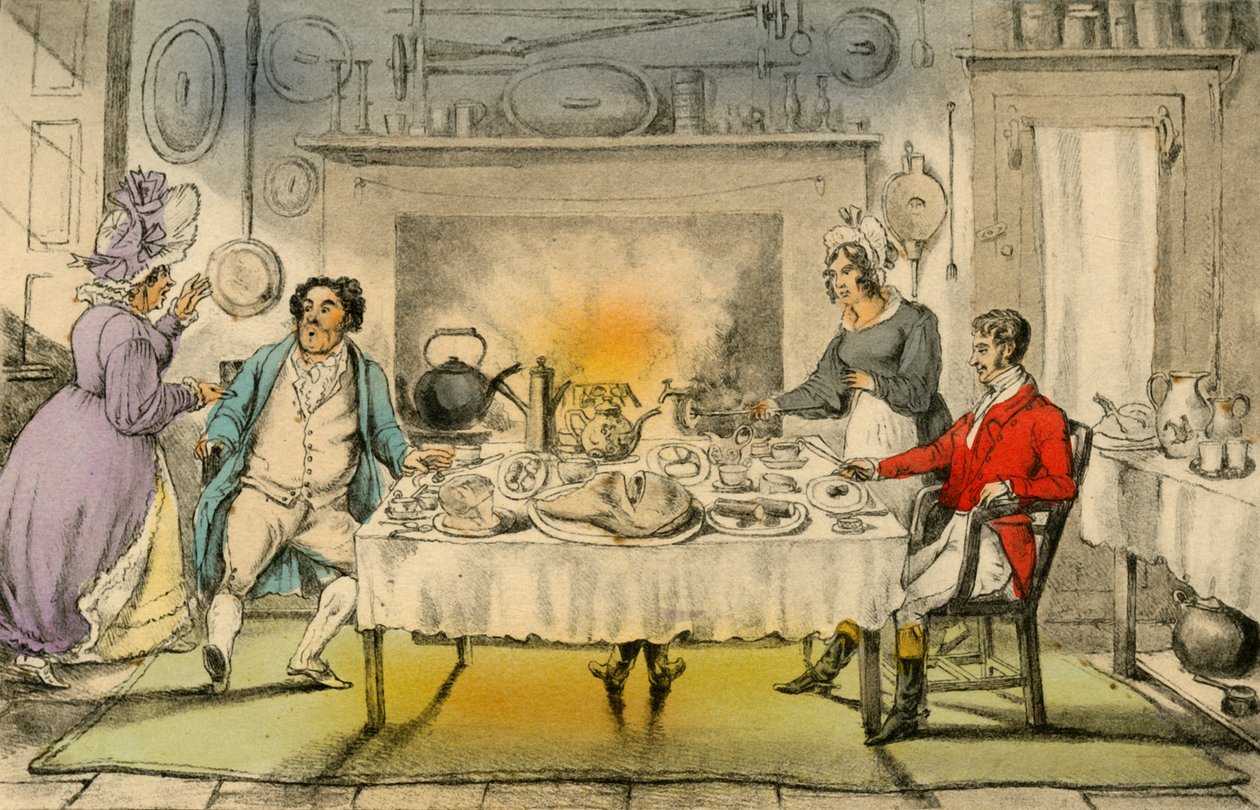 Mr Jorrocks Hunt Breakfast: a Terrible Surprise, 1838 av Henry Thomas Alken