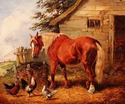 Utenfor stallen av Henry Thomas Alken