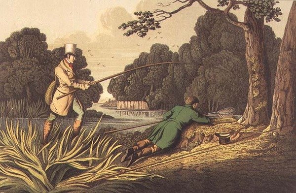 Pike Fishing, aquatinted av I. Clark, pub. av Thomas McLean av Henry Thomas Alken