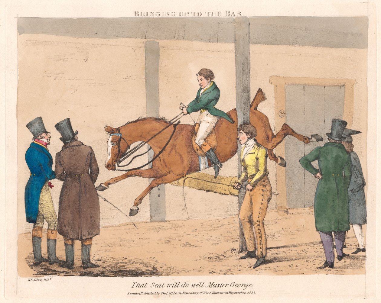 Sett med tolv [Scener fra mester Georges liv] av Henry Thomas Alken
