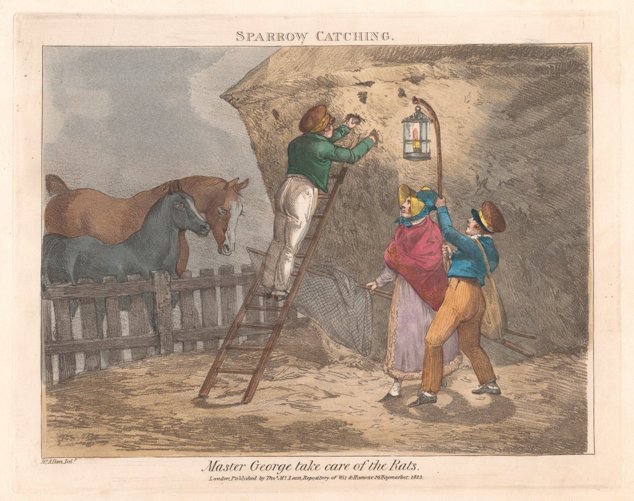 Sett med tolv [Scener fra mester Georges liv] av Henry Thomas Alken
