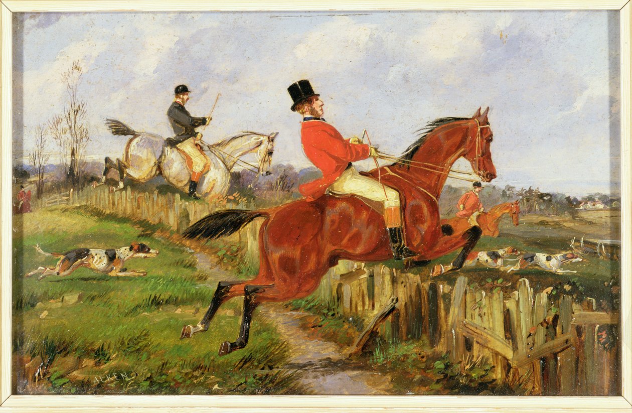 The Chase (olje på lerret) av Henry Thomas Alken