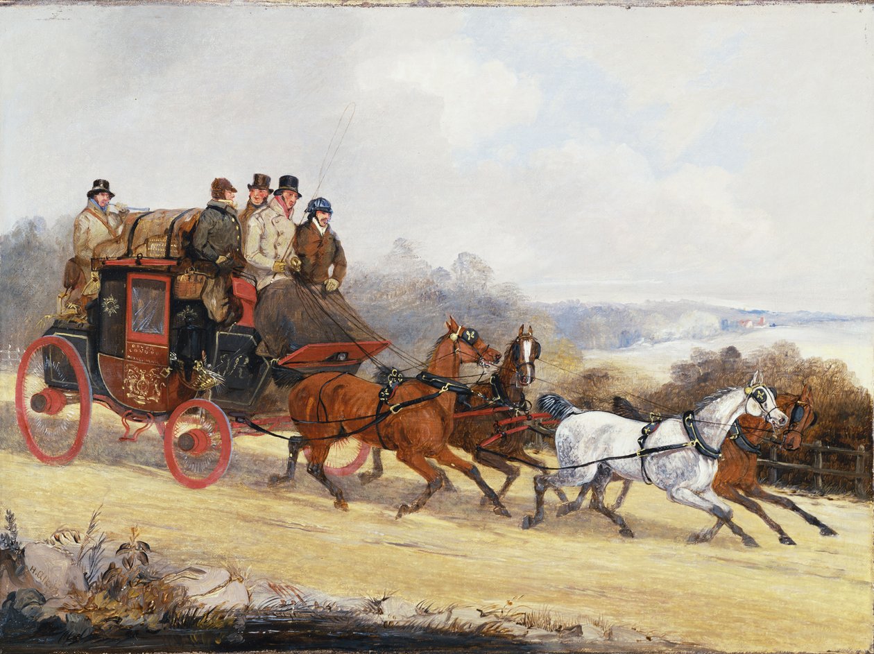 Bussen fra Dover til London: Om sommeren av Henry Thomas Alken
