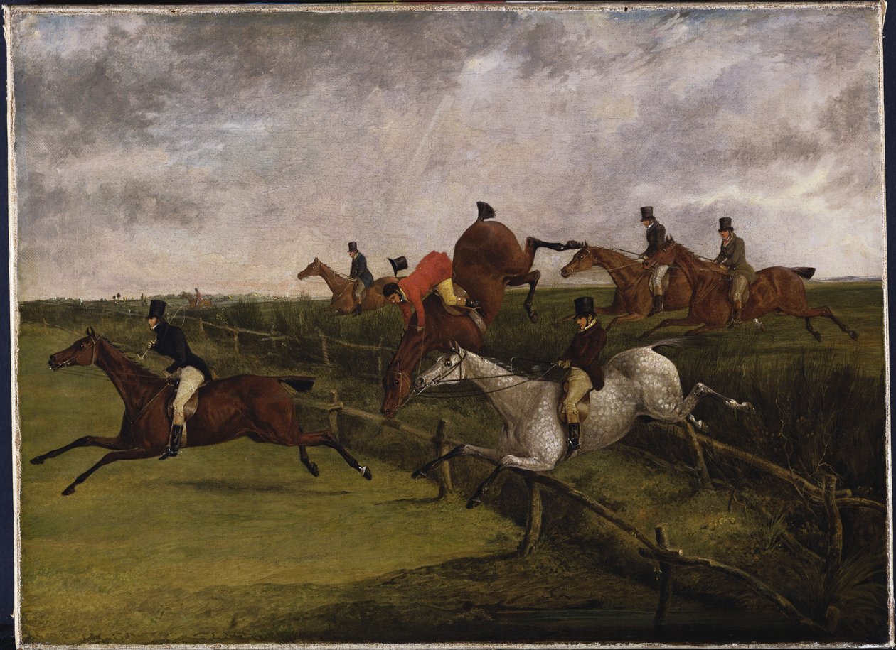 The Grand Leicestershire Steeplechase, 12. mars 1829: Symptomer på nød av Henry Thomas Alken