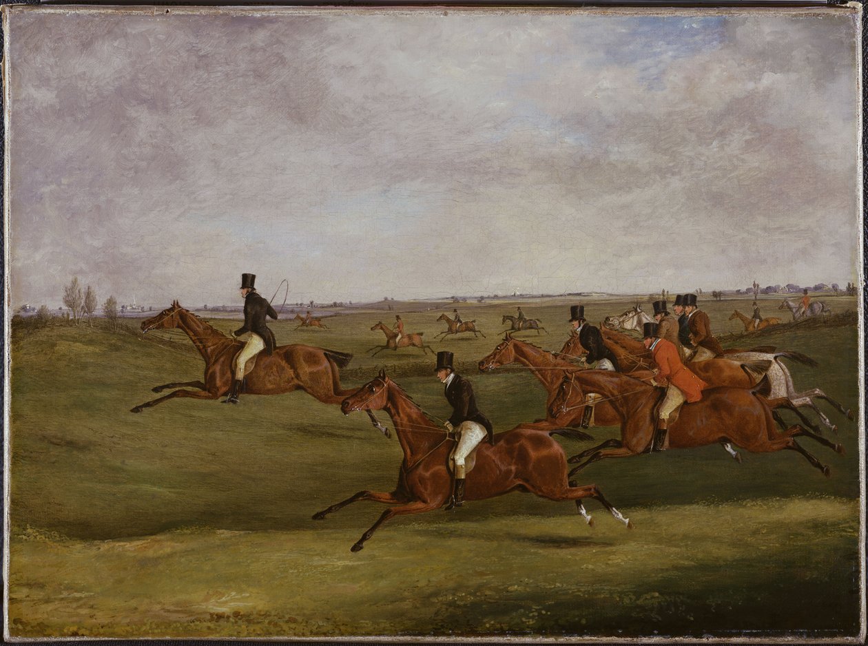 The Grand Leicestershire Steeplechase, 12. mars 1829: Going the Pace av Henry Thomas Alken