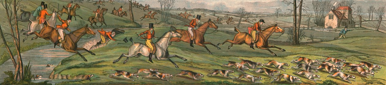 The Hunt - Full Cry, 1820, 1890. av Henry Thomas Alken
