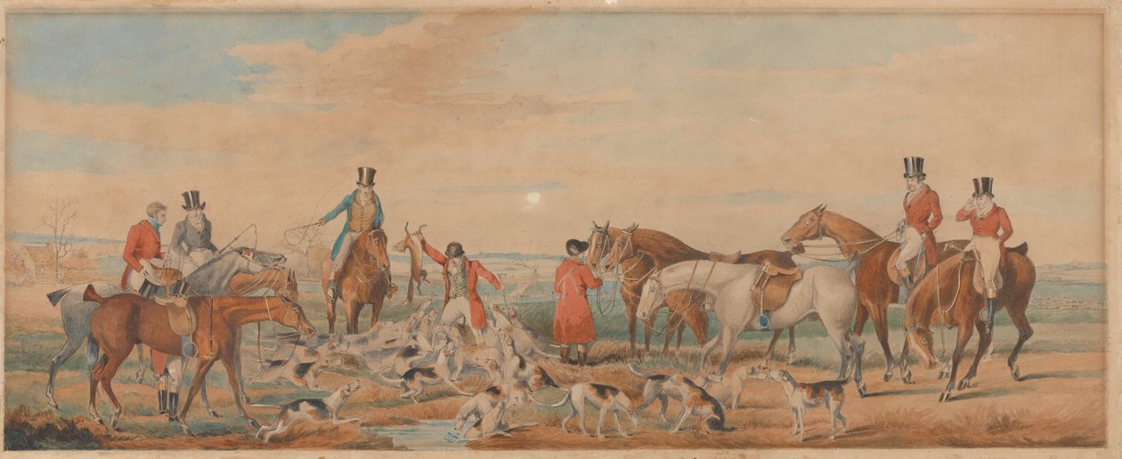 Jakten i Leicestershire - Døden av Henry Thomas Alken
