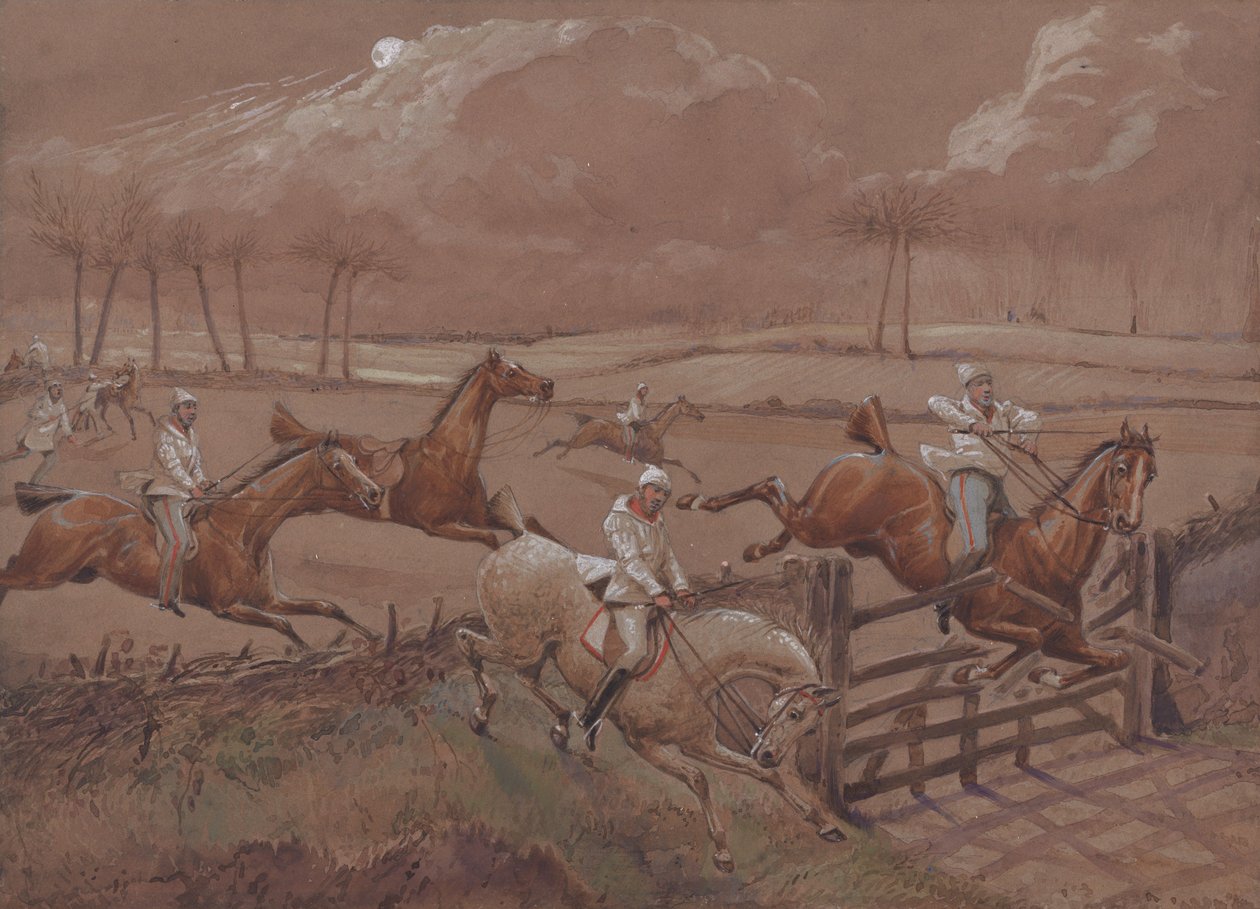 Nattrytterne fra Nacton: Den siste marken nær Nacton Heath av Henry Thomas Alken