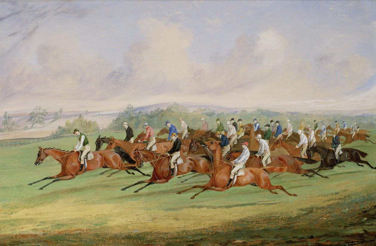 Starten på derbyet av Henry Thomas Alken