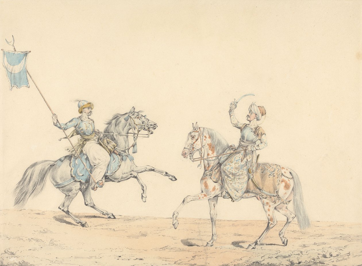 To tyrkiske kavalerister av Henry Thomas Alken