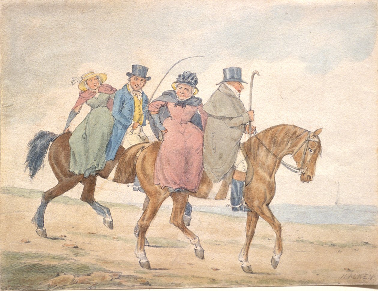 Englands yeomanry på besøk av Henry Thomas Alken