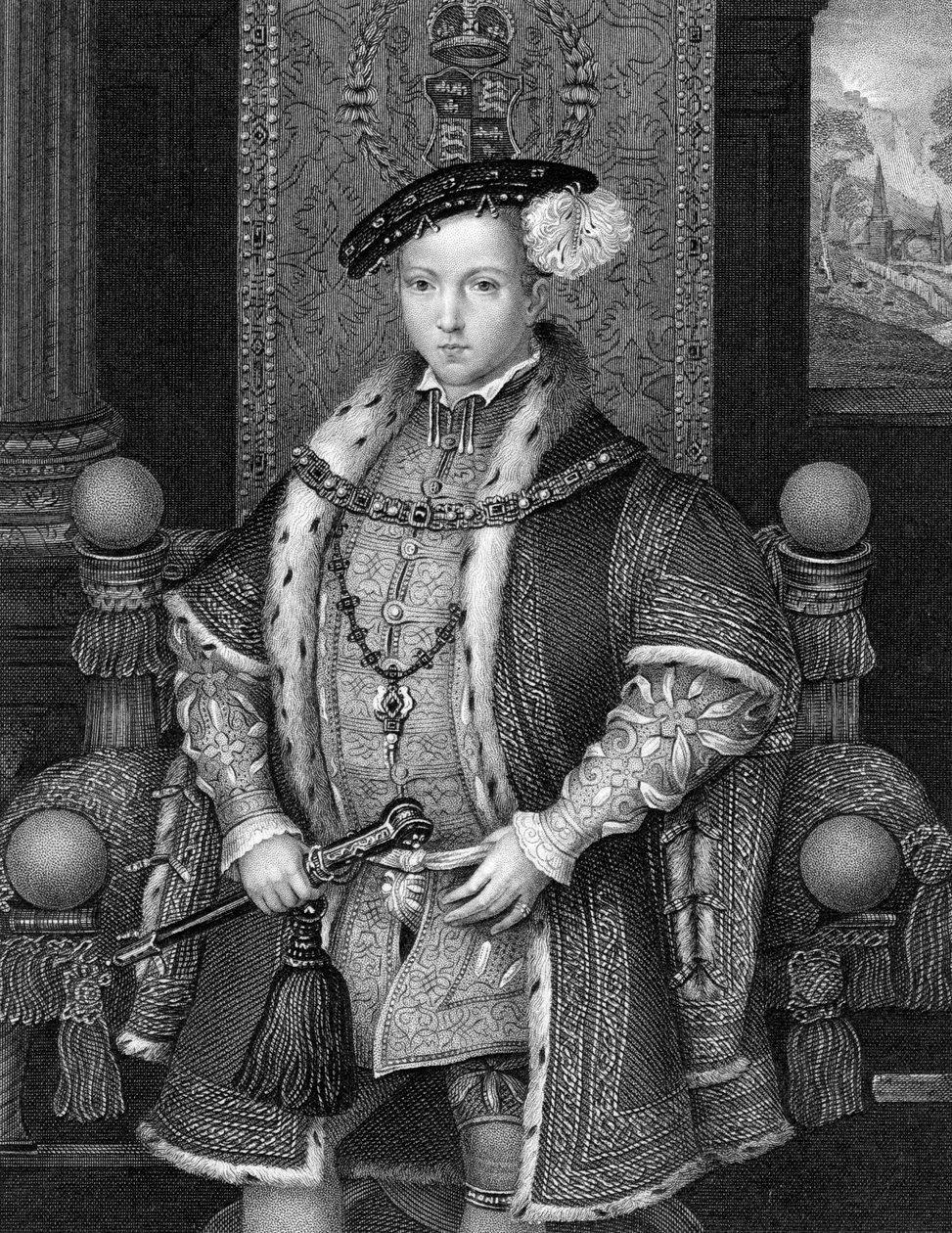 Edward VI, konge av England, 1800-tallet. av Henry Thomas Ryall