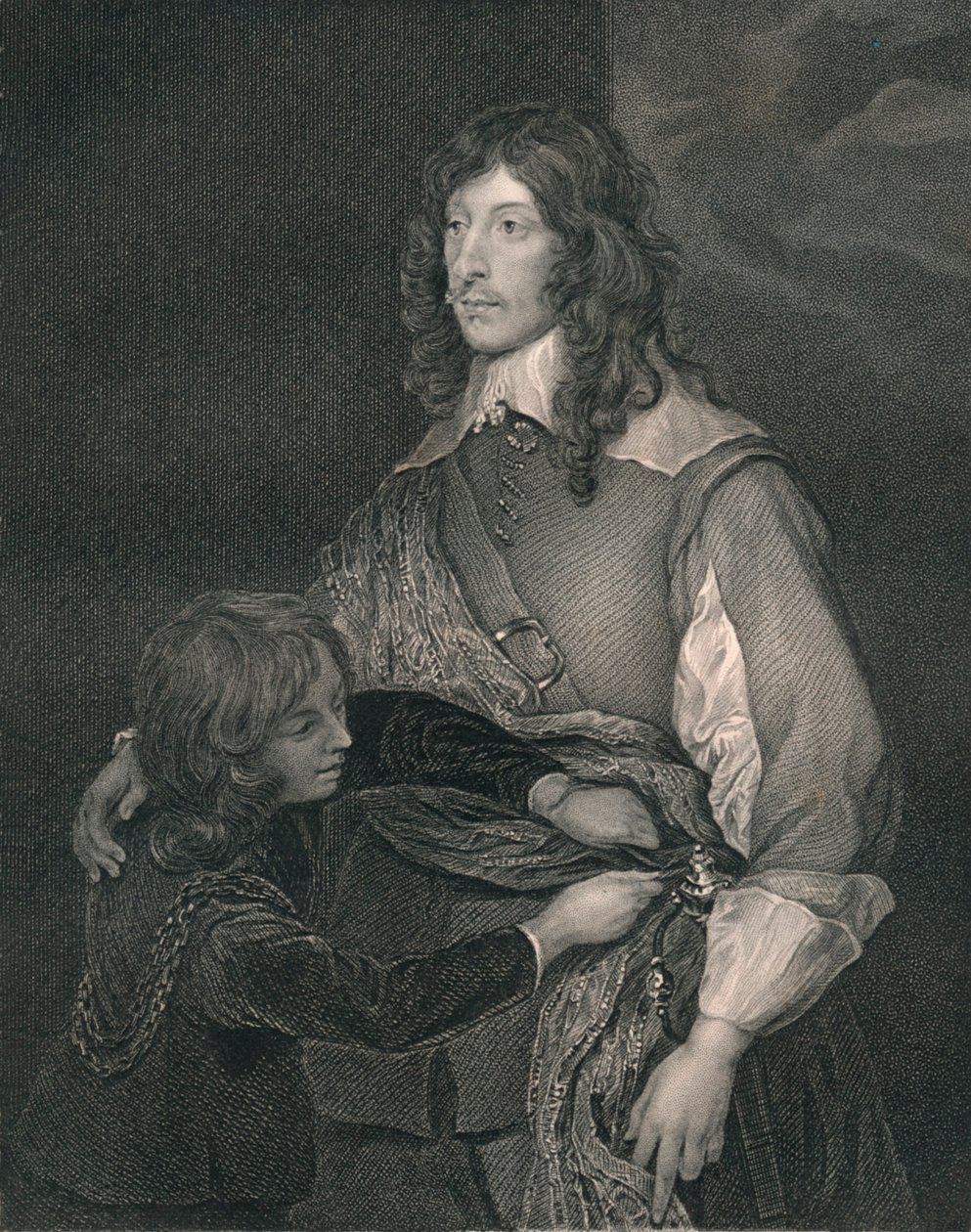 George, Lord Goring, tidlig på midten av 1800-tallet. av Henry Thomas Ryall