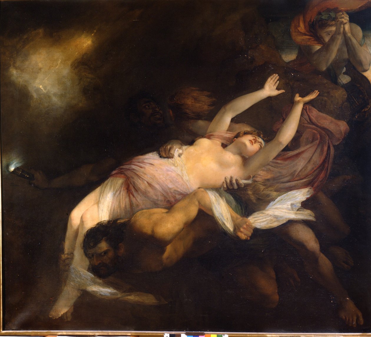 Eurydice kidnappet ved Orphee, Henry Thomson (1773 - 1843), oljemaleri. av Henry Thomson