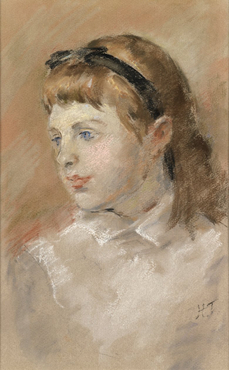 Head of a Girl, ca. 1920 (pastell på papir) av Henry Tonks
