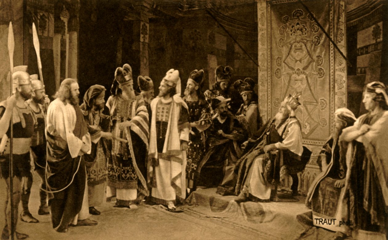 Jesus før Herodes, 1922. av Henry Traut