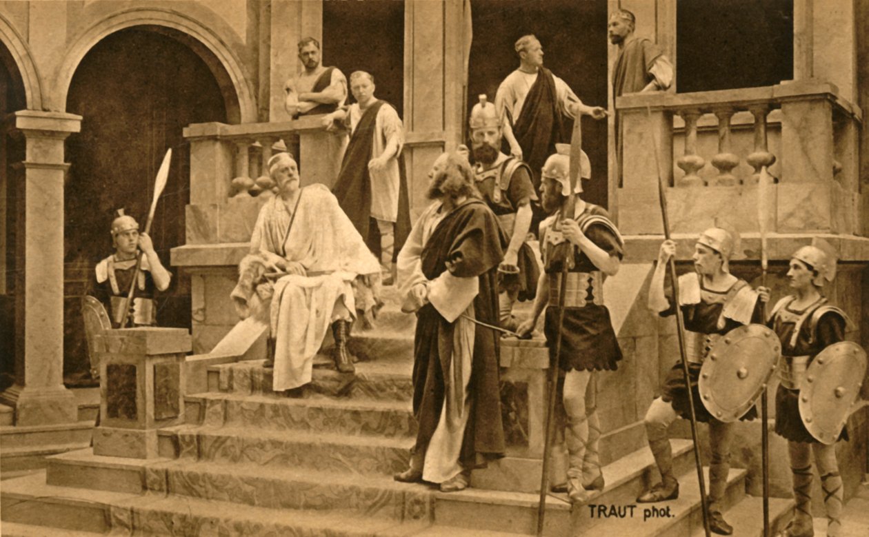 Jesus før Pilatus, 1922. av Henry Traut